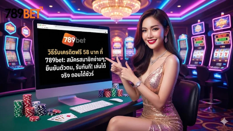 ขั้นตอนการรับเครดิตฟรี 58 บาท ที่ 789Bet อย่างละเอียด