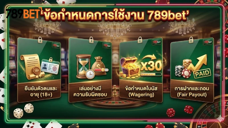 เงื่อนไขการใช้งาน 789Bet ข้อตกลงและกฎกติกาที่สมาชิกต้องรู้ 2026